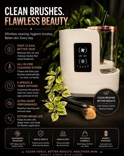 PureBloomz™ Brush Refresh Electric Cleaner & Dryer